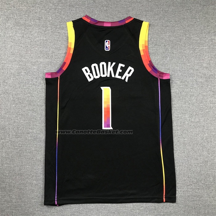Maglia Bambino Phoenix Suns Devin Booker #1 Statement 2022-23 Nero